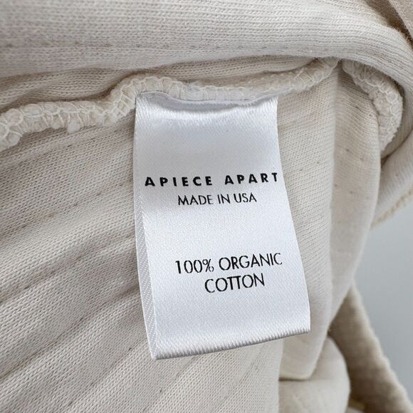 Apiece Apart Dinas Organic Cotton Joggers in Ivory, Sz Small, Luxury Capsule - Picture 11 of 12